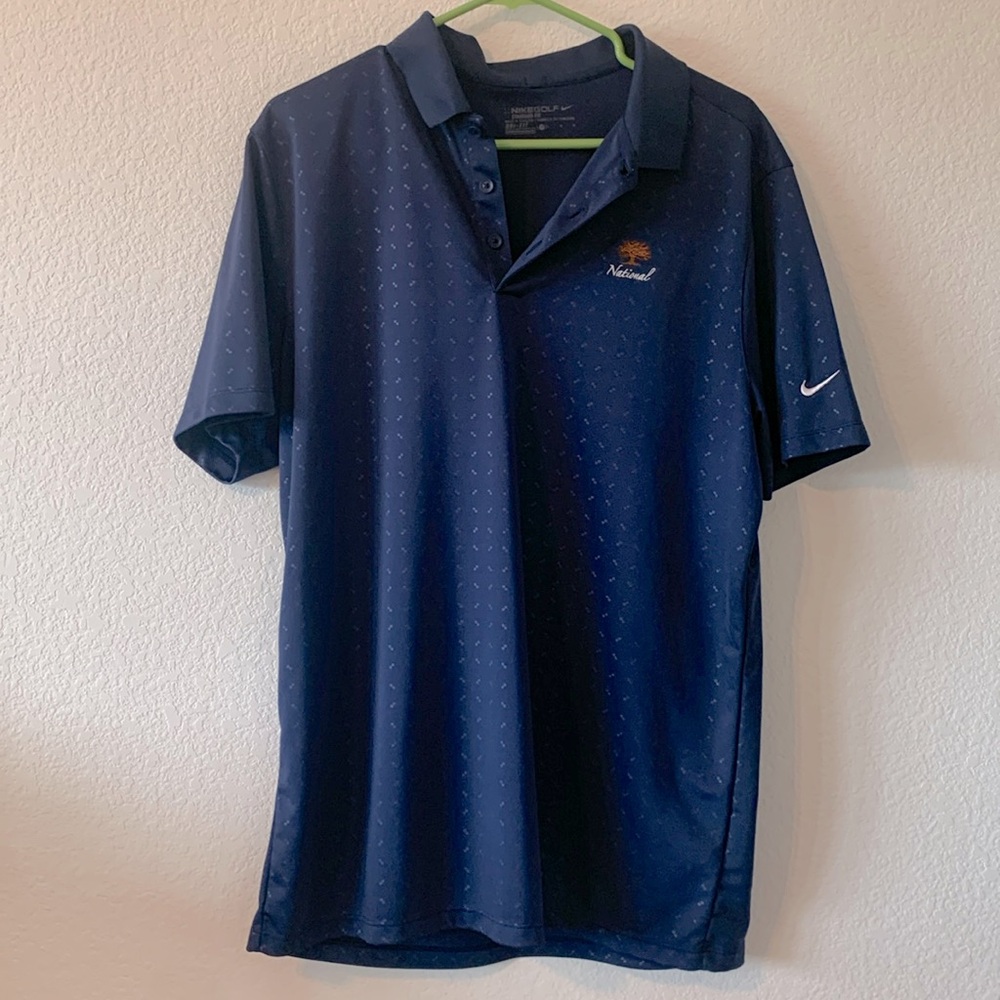 Nike Golf National polo navy blue oak tree